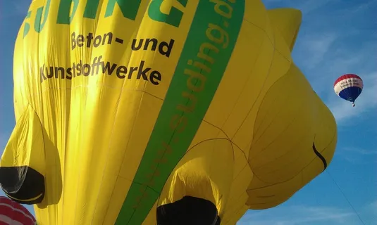 热气球，气球，多彩，膨胀，开始