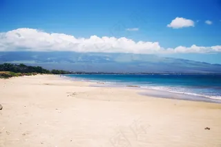 海滩，沙，海岸，水，海洋，大海，蓝色，天空