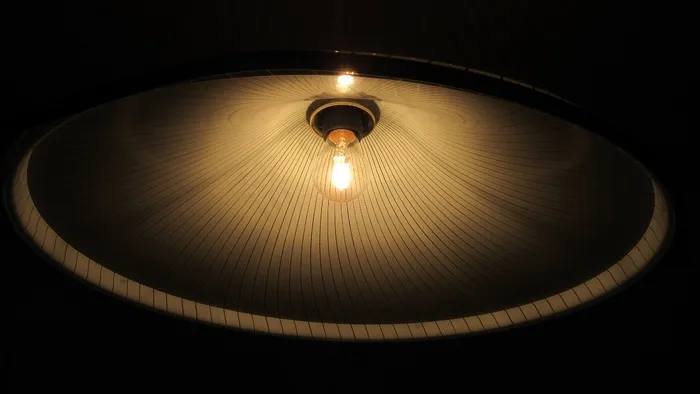 灯罩，灯泡，灯，光，黑暗，照明