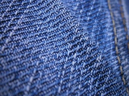 牛仔布，时装，靛蓝，布，棉，线，纱