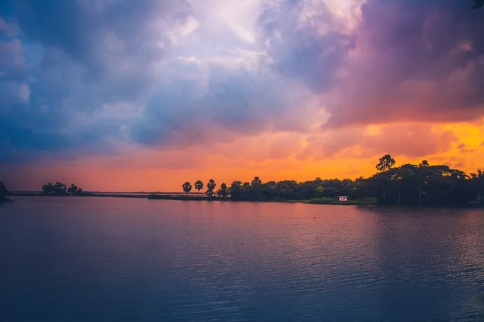 日落，傍晚，天空，自然，太阳，风景