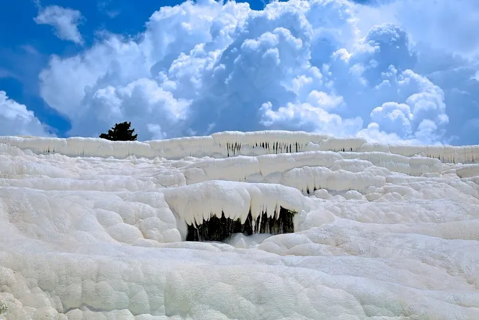 石灰石，阶地，地质，水，景观，岩