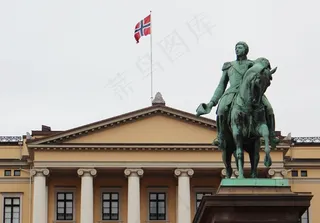 奥斯陆，挪威，城市，建筑，城堡公园，国王大厦