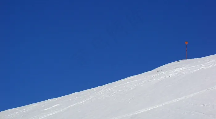 雪，冬天，白色，滑雪，天空