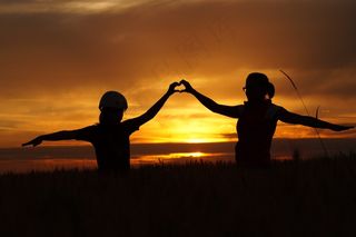 爱，家庭，心，父母，永恒的爱，母亲