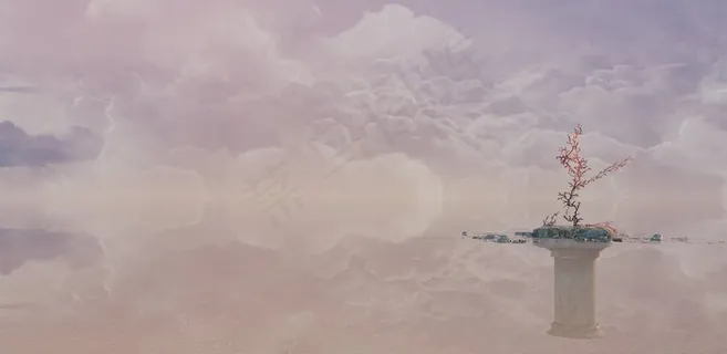 花卉,油画,工笔画,天空,,介意-通往丘脑的道路