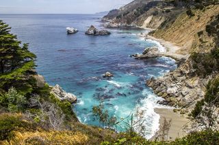 大苏尔，加利福尼亚，太平洋，海，自然，海洋，海岸