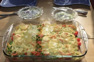 砂锅，沙拉，吃，午餐，美味，食品