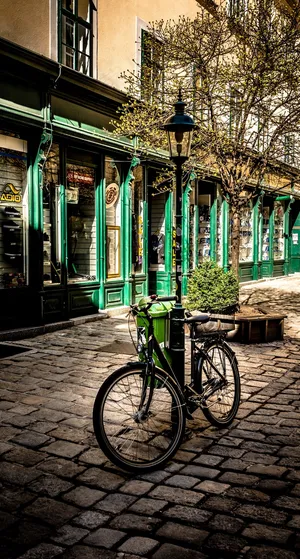 自行车，胡同，怀旧之情，老，车辆，车轮