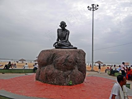 圣雄，甘地，雕像，雕塑，印度，具有里程碑意义