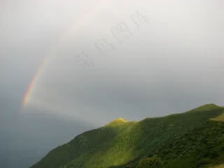 彩虹，阳光，光，多云，天空，天气