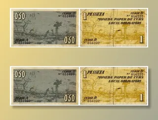 比塞塔，钞票，货币，银行，钱，现金