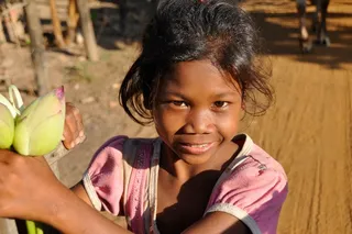 儿童，女孩，Kambodscha