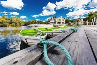 日本，北海道，景观，船舶，蓝白色-A姓