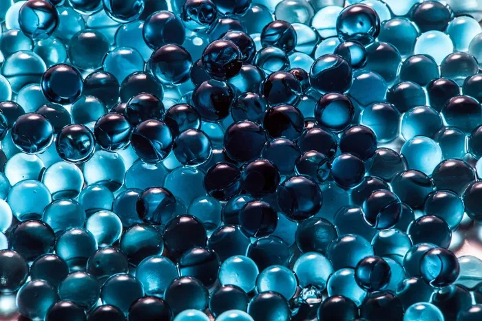 水珠图,手链,水珠,细孔硅胶,水泡,蓝色抽象球领域