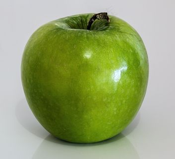 苹果，绿色，水果，健康，新鲜，多汁