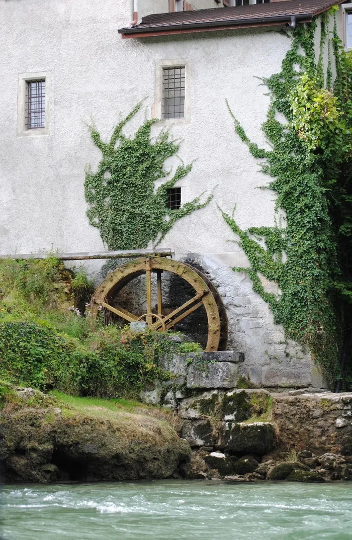 Millwheel，水车，水力发电，布鲁格，瑞士