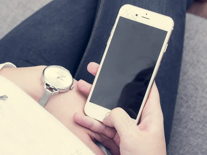 Iphone，6S，加号，苹果，白色，屏幕，模拟，向上，女人
