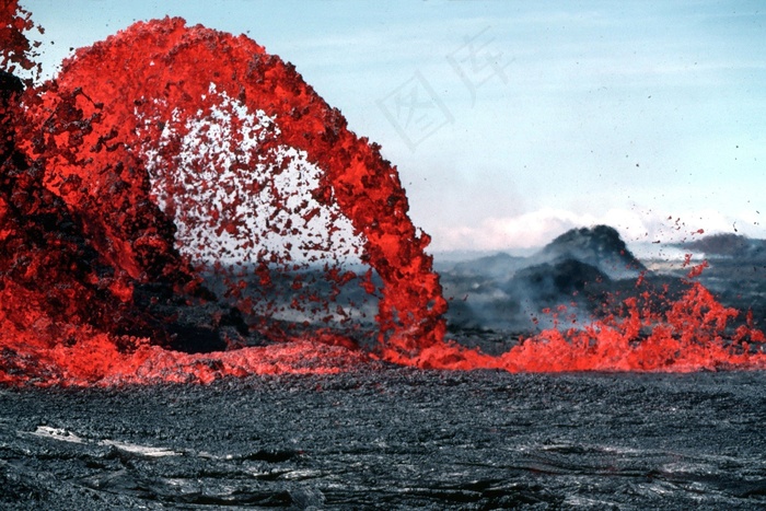 熔岩，岩浆，火山爆发，发光，热，岩