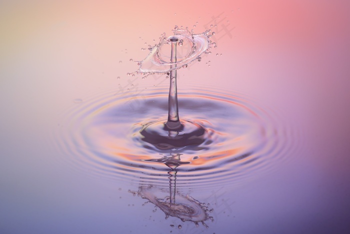 滴水，水，一滴水，水景，紫色