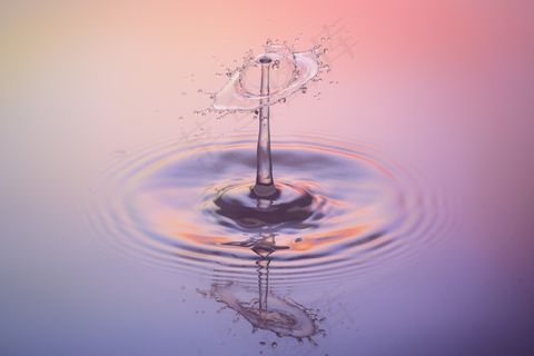 滴水，水，一滴水，水景，紫色