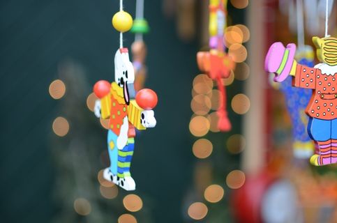 媚俗，圣诞节市场，装饰，俗气，销售摊位