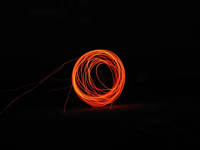 火，品牌，天空，火焰，发光，柴火，圈子