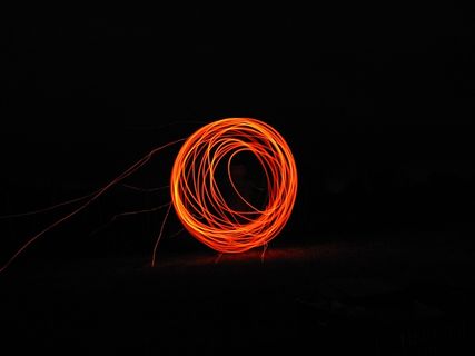 火，品牌，天空，火焰，发光，柴火，圈子