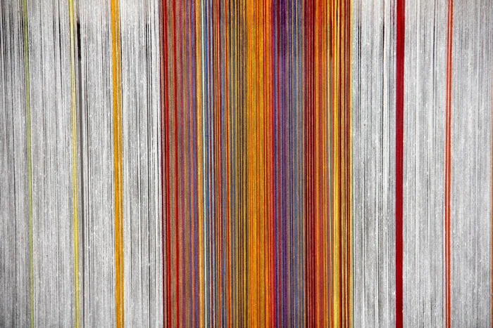 织机，线程，线程，手工劳动，颜色，多彩