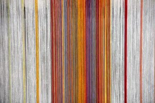 织机，线程，线程，手工劳动，颜色，多彩