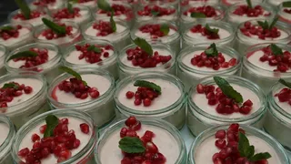 甜点，夸克，奶油，甜，慕斯，甜菜，吃