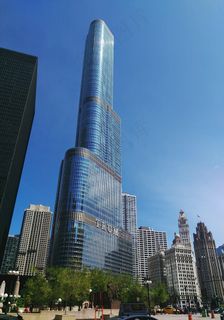 芝加哥，天际线，特朗普大厦，建筑，城市