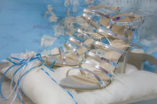 高跟鞋，凉鞋，装饰，婚姻，婚纱