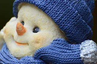 冬季，雪人，图，雪，雪人，寒冬，装饰