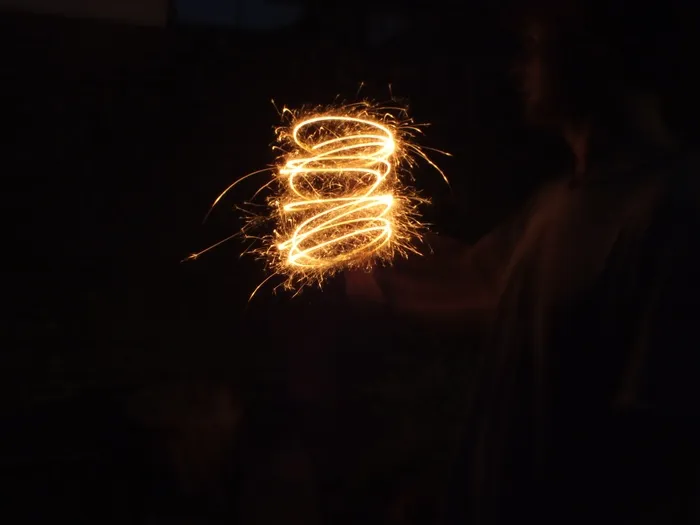 烟花，烟火，夜，照明，运动