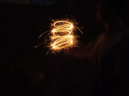 烟花，烟火，夜，照明，运动