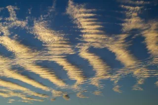 云团，天空，蓝色，白色，图案，鱼骨，排骨