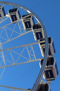 摩天轮，吊船，骑，高，乐趣，休闲