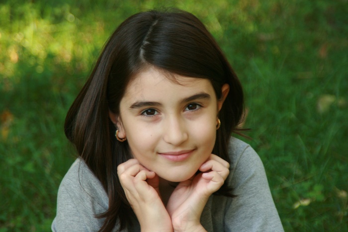 女孩，儿童，深色，肖像，无罪