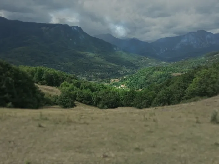 谷，山，意见，景观，自然，草地