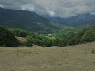 谷，山，意见，景观，自然，草地