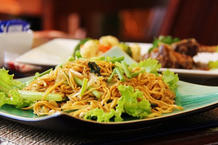 度假村，美味，美味，面条，食品，午餐