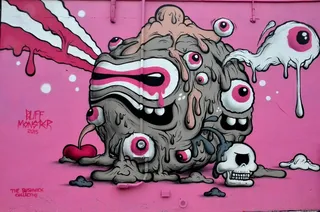 街头艺术，涂鸦，纽约，艺术，墙，喷雾