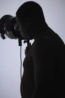 摄影师，设置，光，剪影，阴影，男子