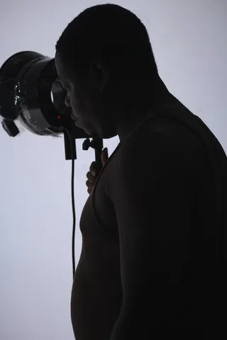 摄影师，设置，光，剪影，阴影，男子