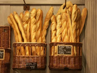 法式面包，面包，面包篮，面包店，吃，白面包