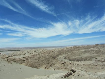 阿塔卡马，沙漠，云团，天空，沙，干，热