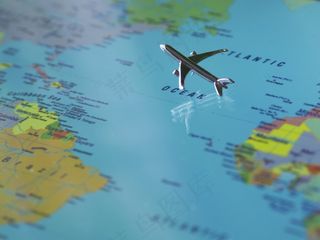 飞机，世界地图，地球，全球，大陆
