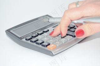 计算器，手，计算，计数，加，税