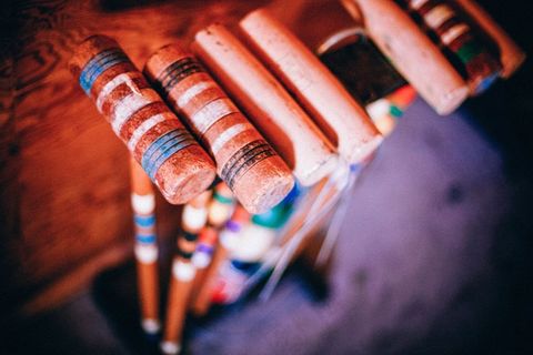 槌球，槌，游戏，木材，设备